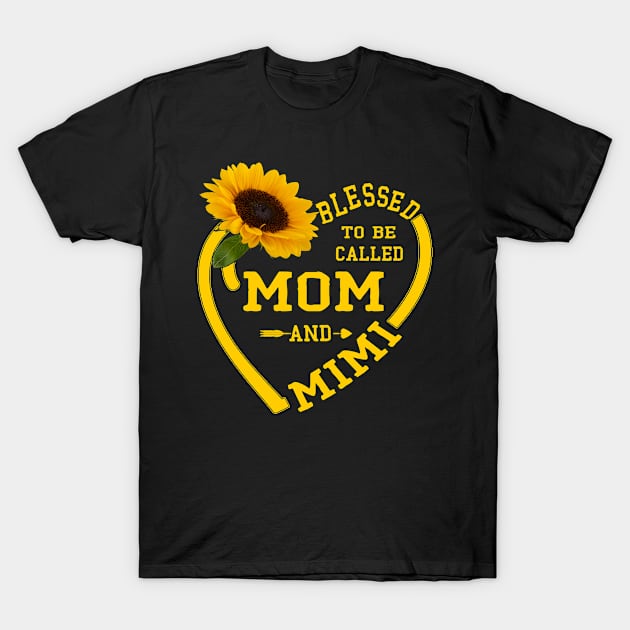 blessed to be called mom and mimi T-Shirt by Leosit